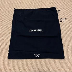 Large (18”x21”) authentic Chanel dust bag